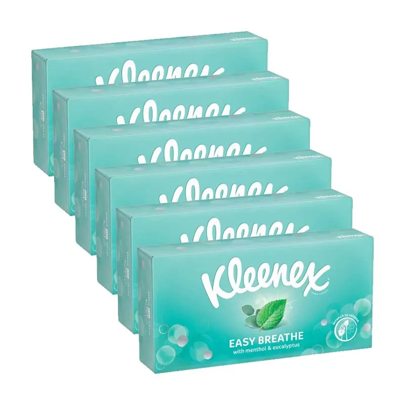 KLEENEX EASY BREATHE MENTHOL BOXED TISSUES