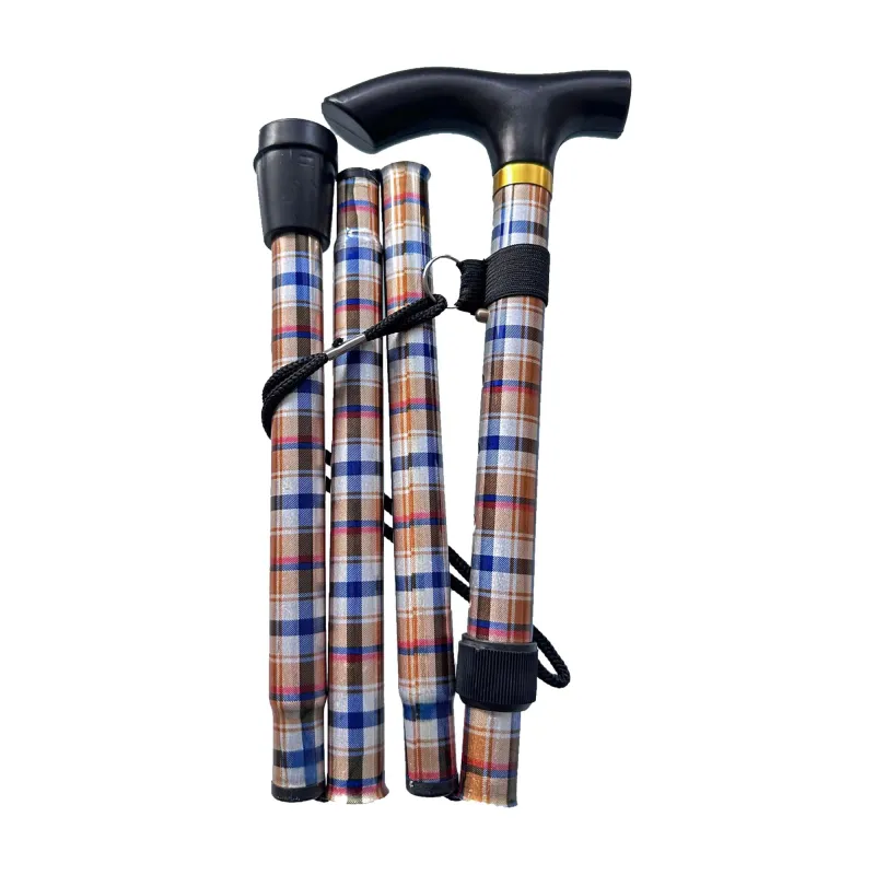 MS23370 WALKING STICK TARTAN FOLDING