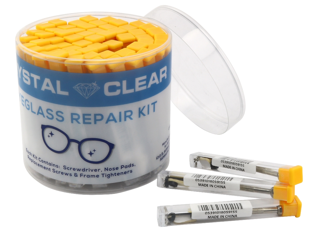 CRYSTAL CLEAR TUB EYEGLASS REPAIR KIT X 60