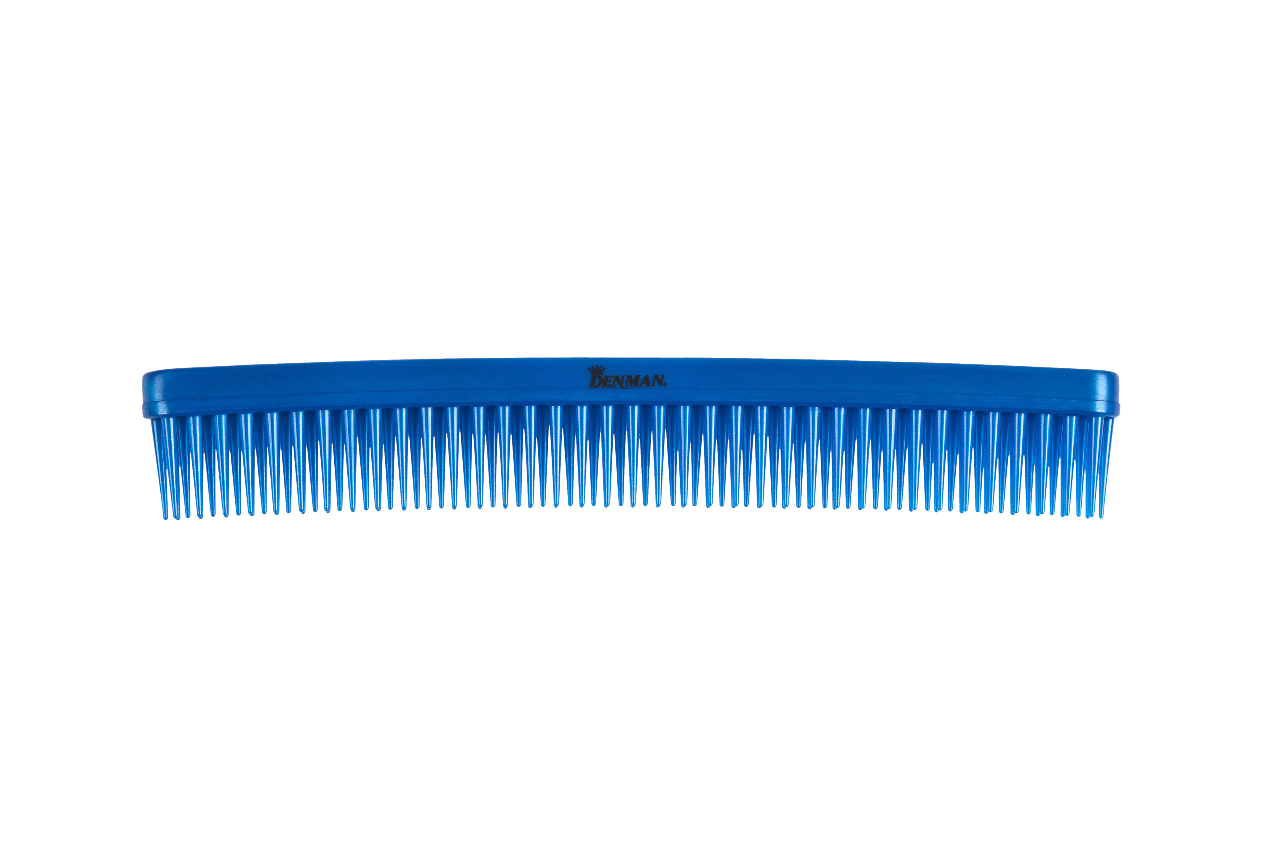DENMAN D12 TAME 'N' TEASE 3 ROW COMB BLUE