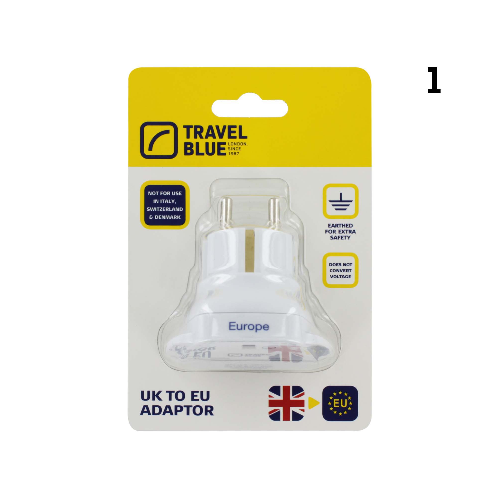 TRAVEL BLUE EUROPEAN ADAPTOR 170