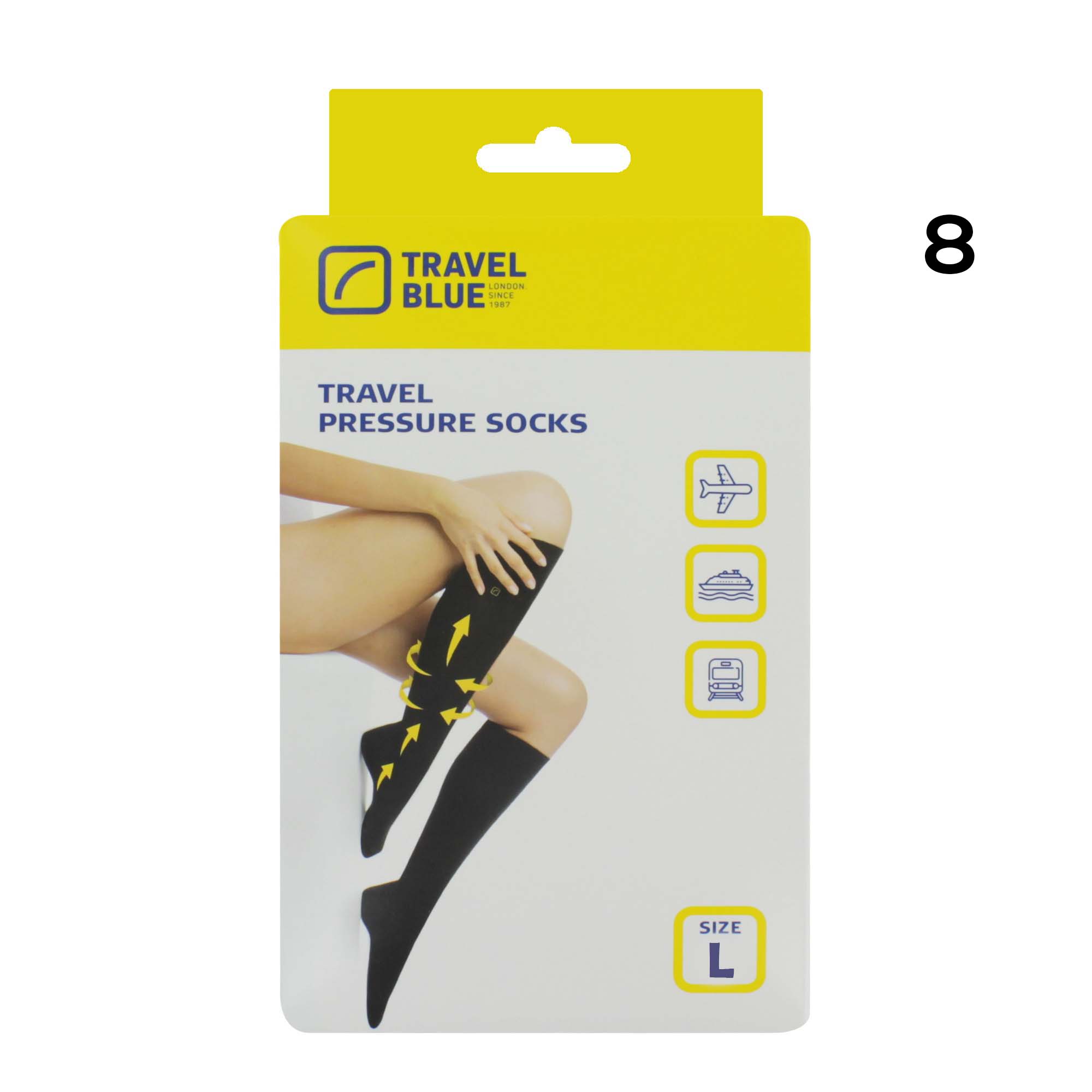 TRAVEL BLUE TRAVEL SOCKS L 790