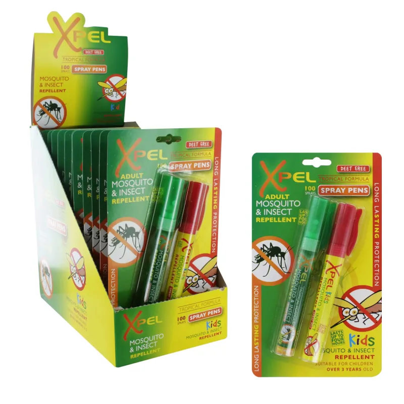 XPEL ADULT & KIDS MOSQUITO & INSECT REPELLENT PENS TWIN PACK