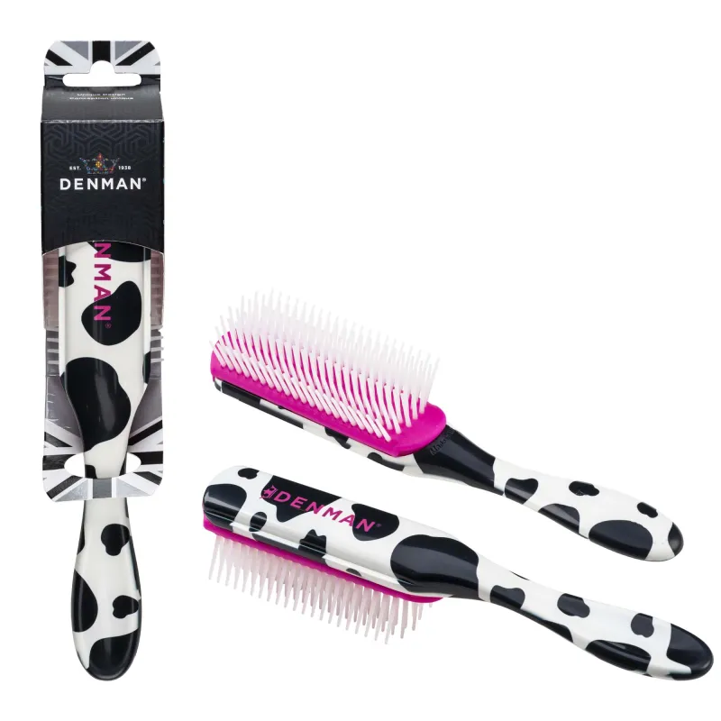 DENMAN D3 COW PRINT STYLING BRUSH