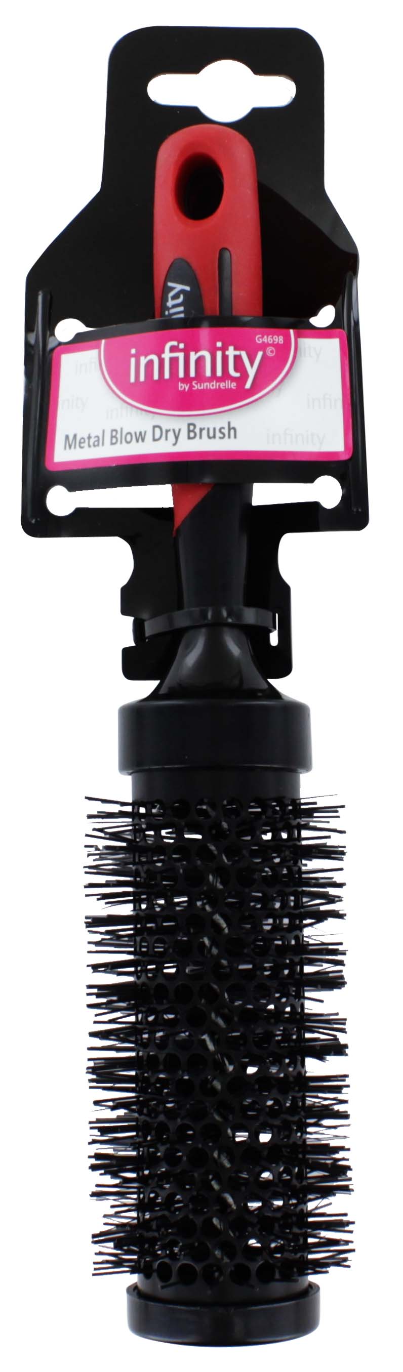 INFinity BRUSH metal blow dry red  handle