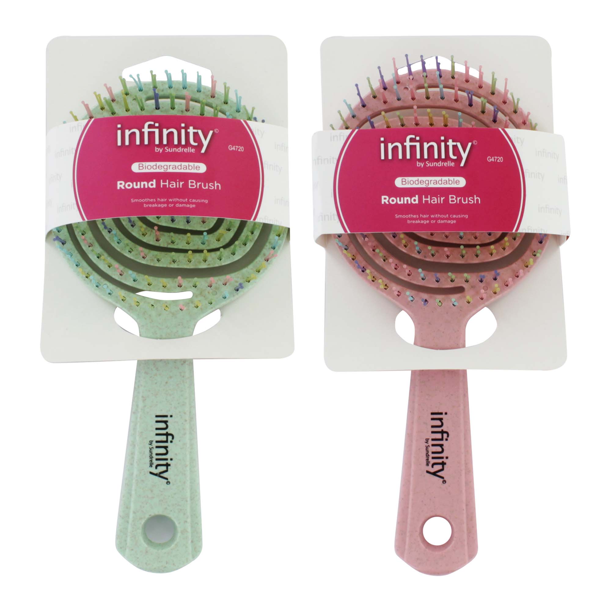 BIODEGRADABLE ROUND CIRCULAR H/BRUSH