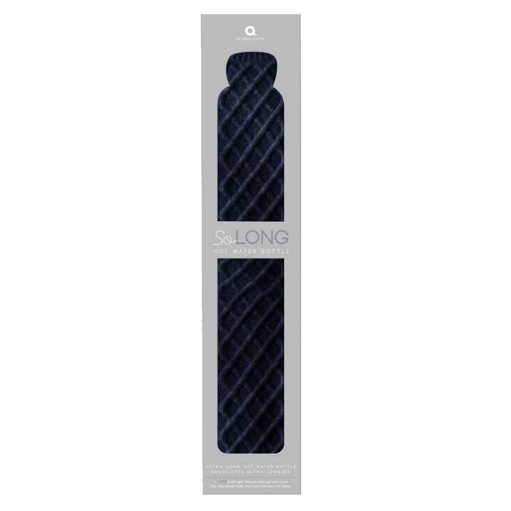 SO LONG BLUE KNIT LONG HOT WATER BOTTLE BOXED***special