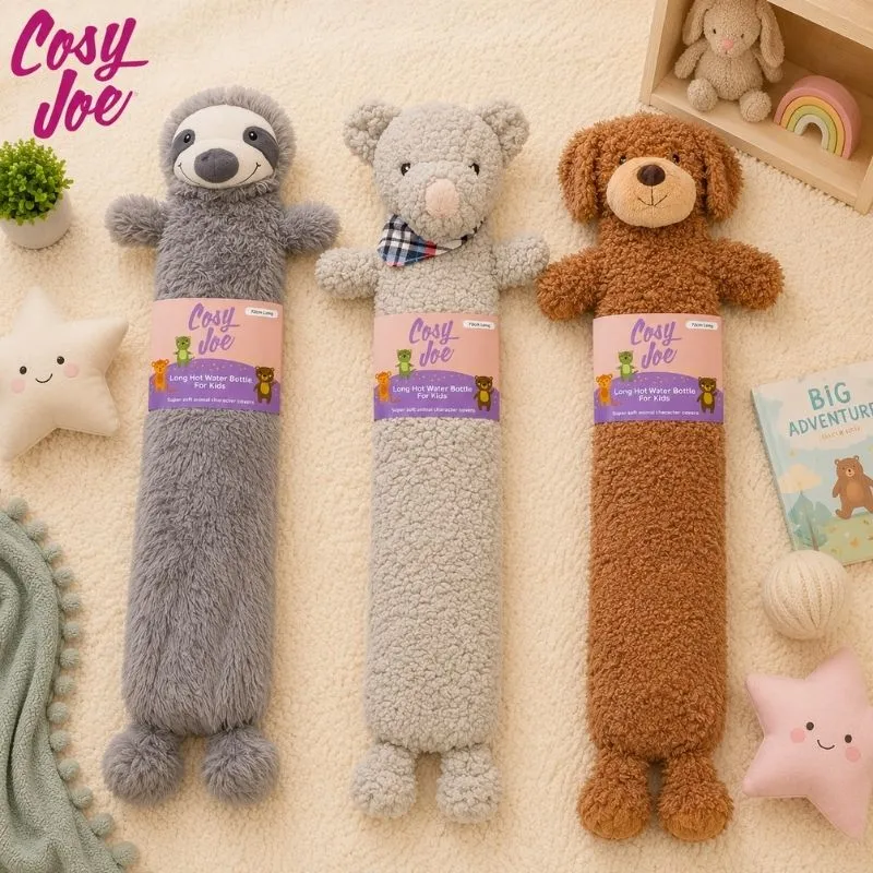 COSY JOE LONG HOT WATER BOTTLE KIDDY NOVELTY