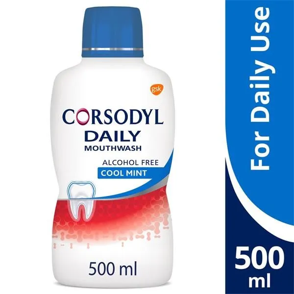 CORSODYL M/WASH COOL MINT ALC FREE 500ml