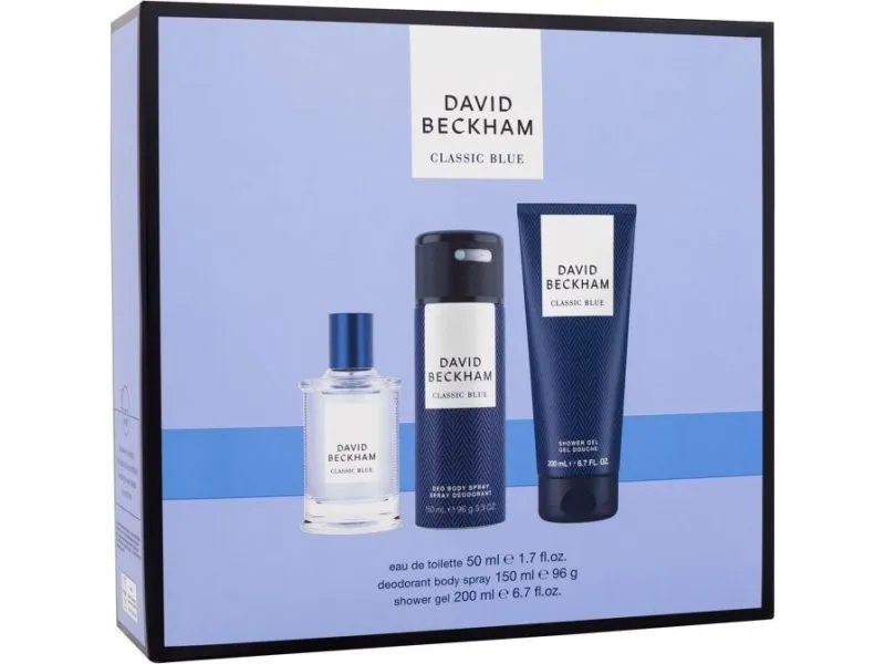 DAVID BECKHAM CLASSIC BLUE 3pce SET