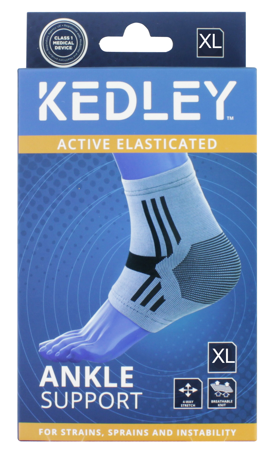 KEDLEY ELASTICED ANKLE SUPPORT X-LARGE KED007