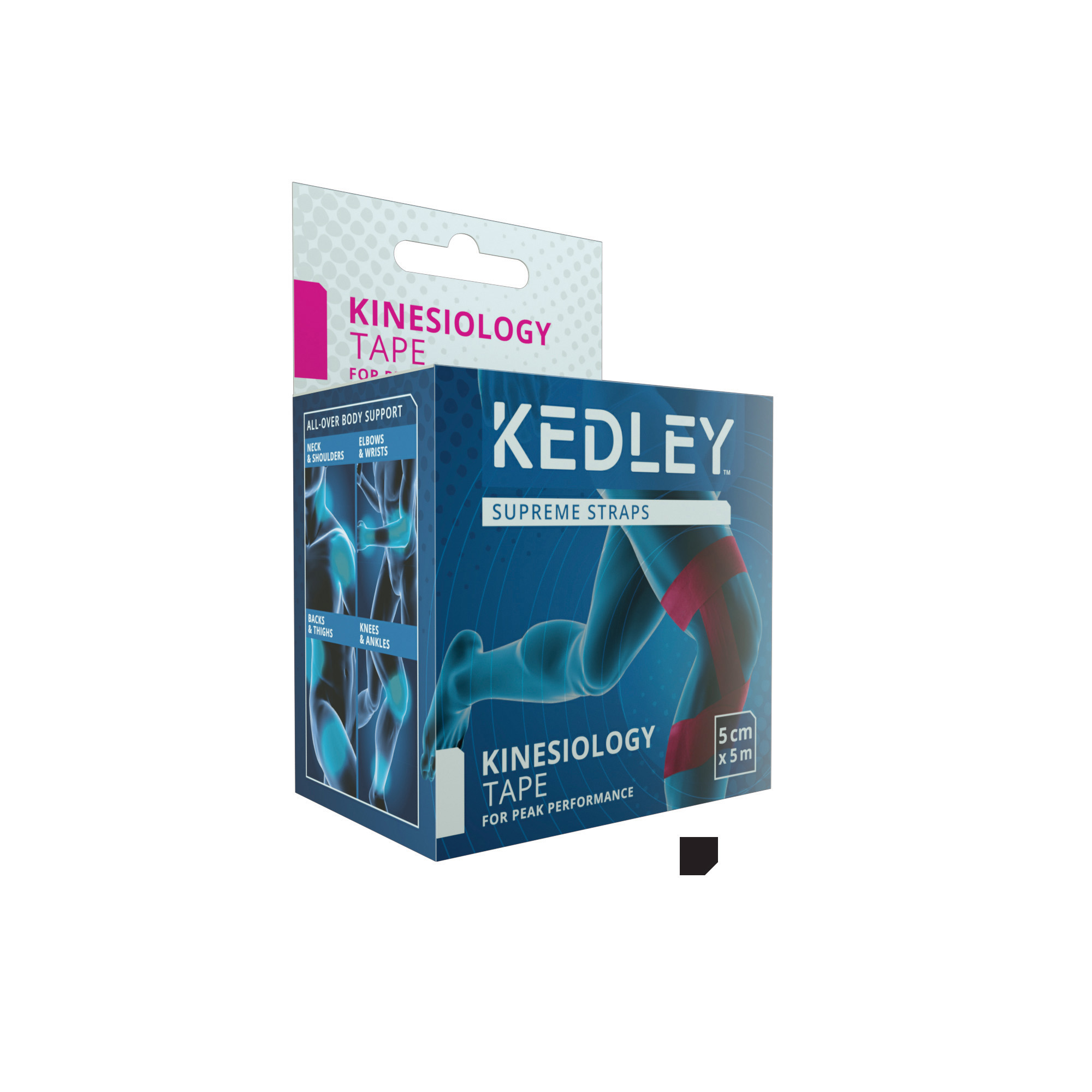 KEDLEY KINESIOLOGY TAPE BLACK KED033