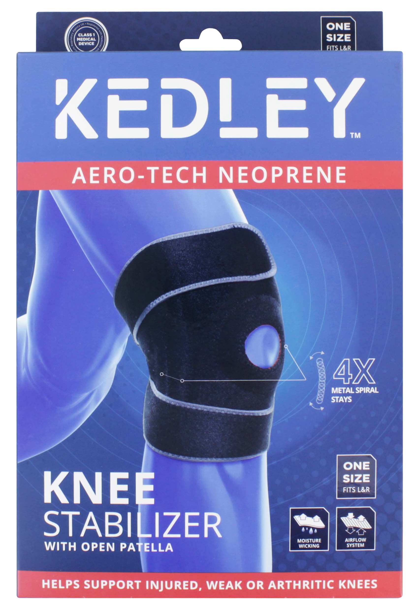 KEDLEY KNEE SUPPORT WITH STABILIZER KED050
