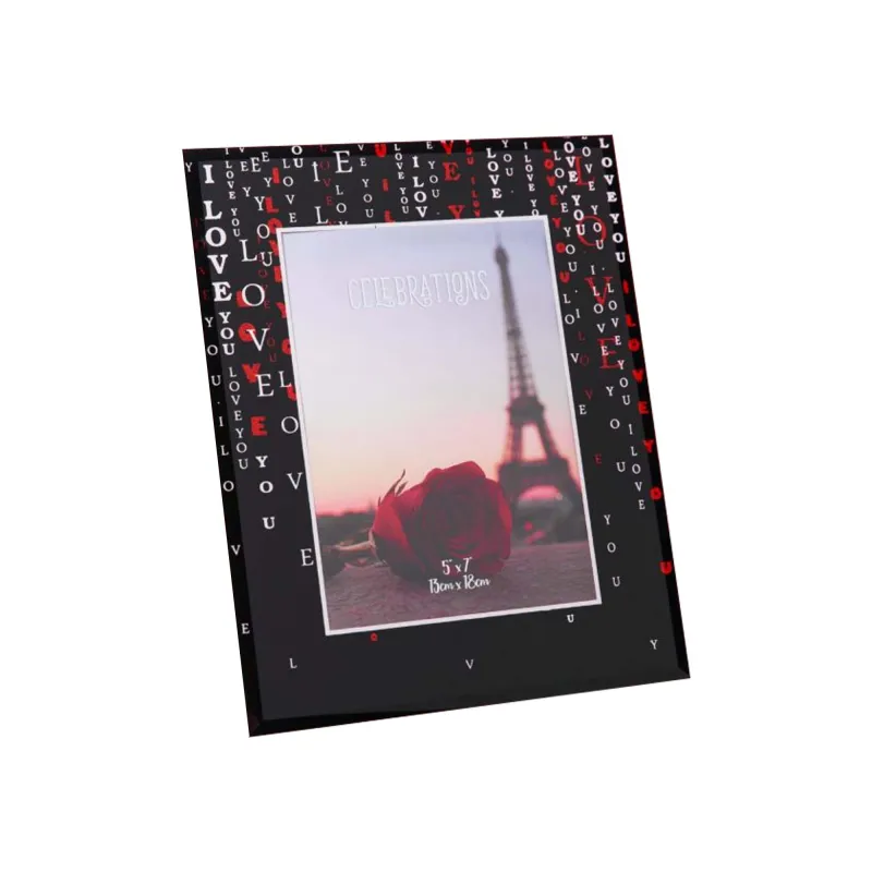 TL102 LOVE 5x7 GLASS PHOTO FRAME