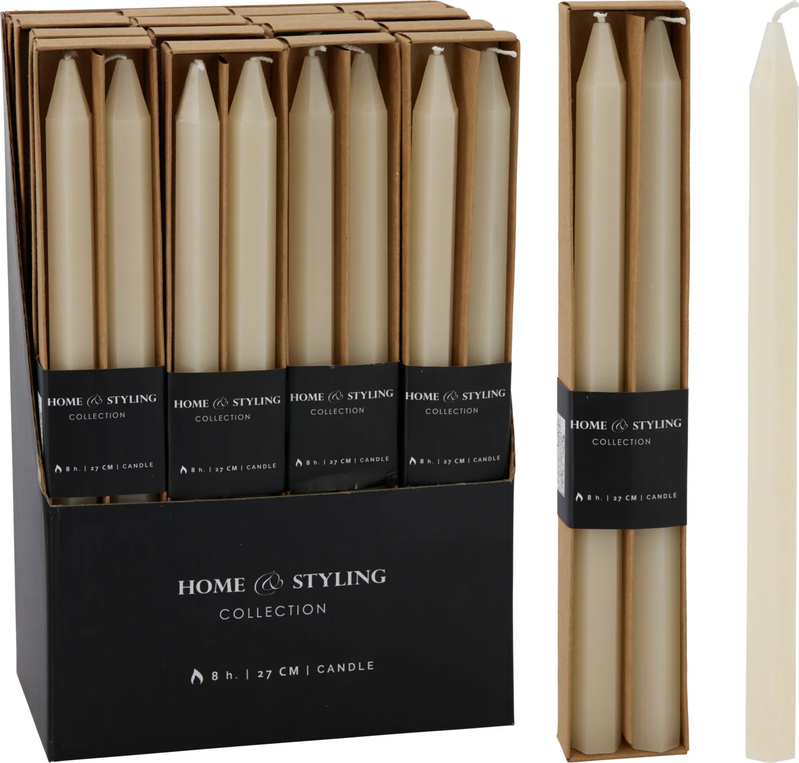 ACB101600 DINNER CANDLE SET OF 2pcs x16