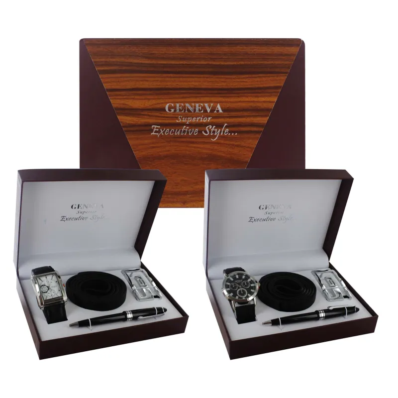 27124 WATCH/BELT/PEN GIFT SET GENTS
