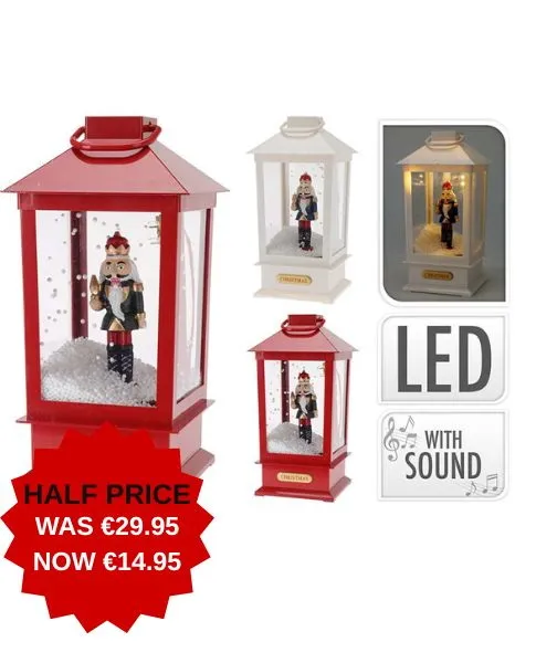 XX8113890 NUTCRACKER MUSICAL LANTERN SNOW
