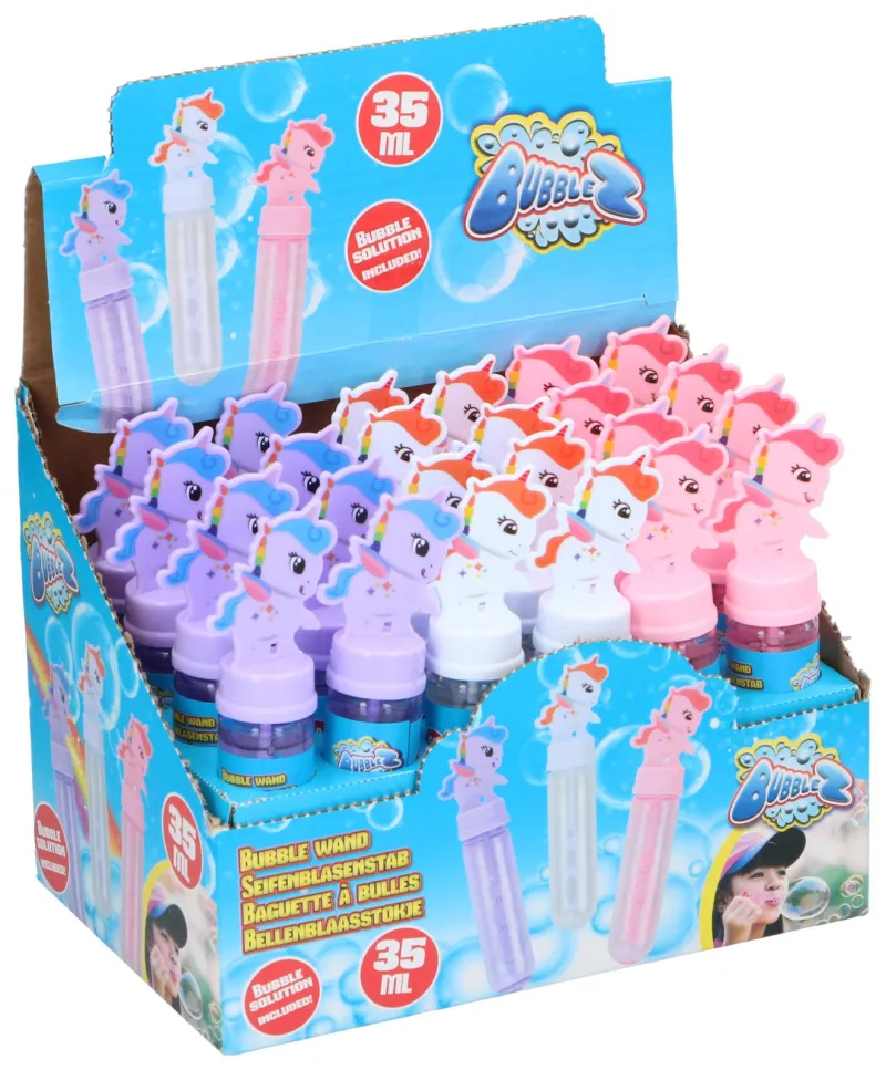 UNICORN SOAP BUBBLE WAND x 24