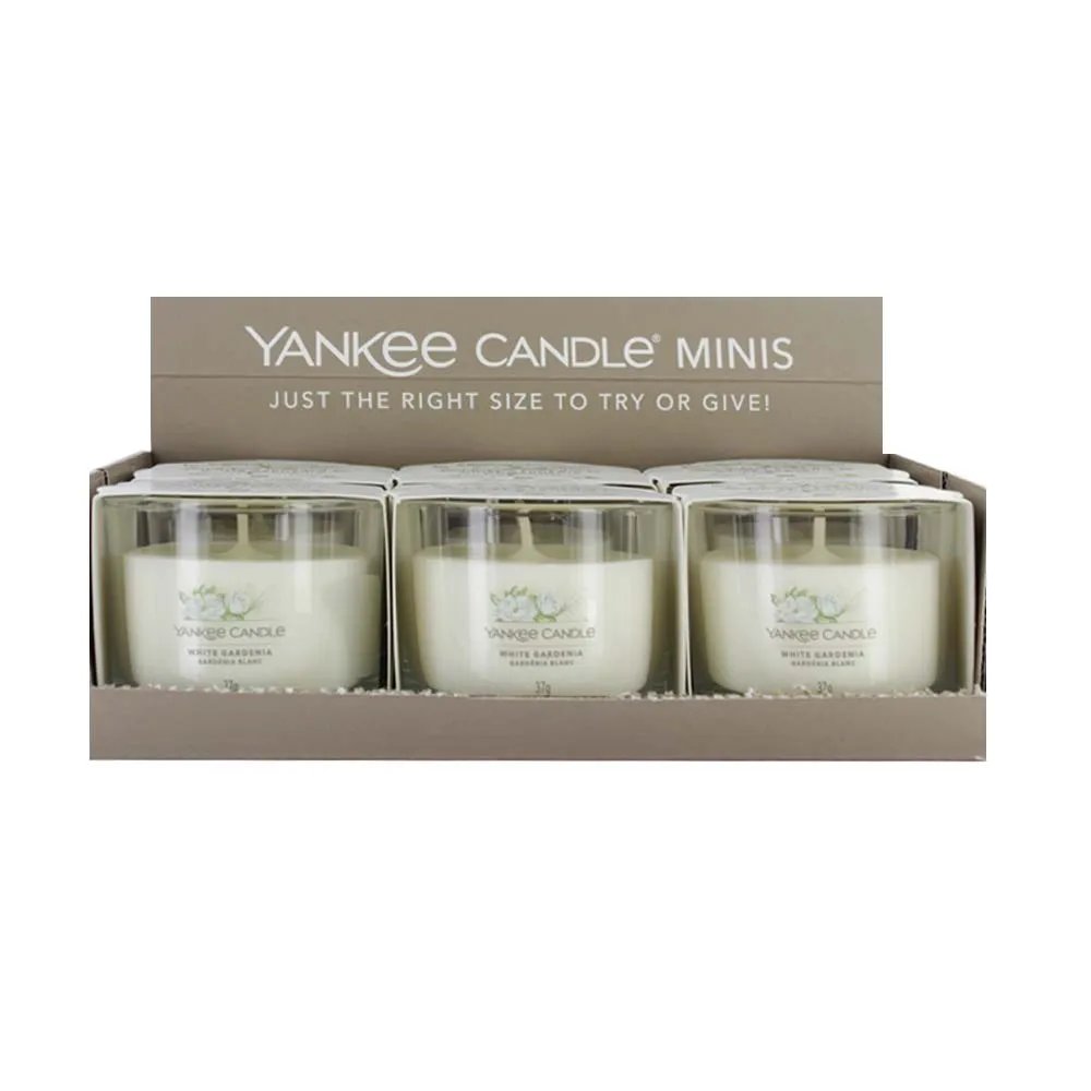 YANKEE VOTIVE CANDLE WHITE GARDENIA 37g x6