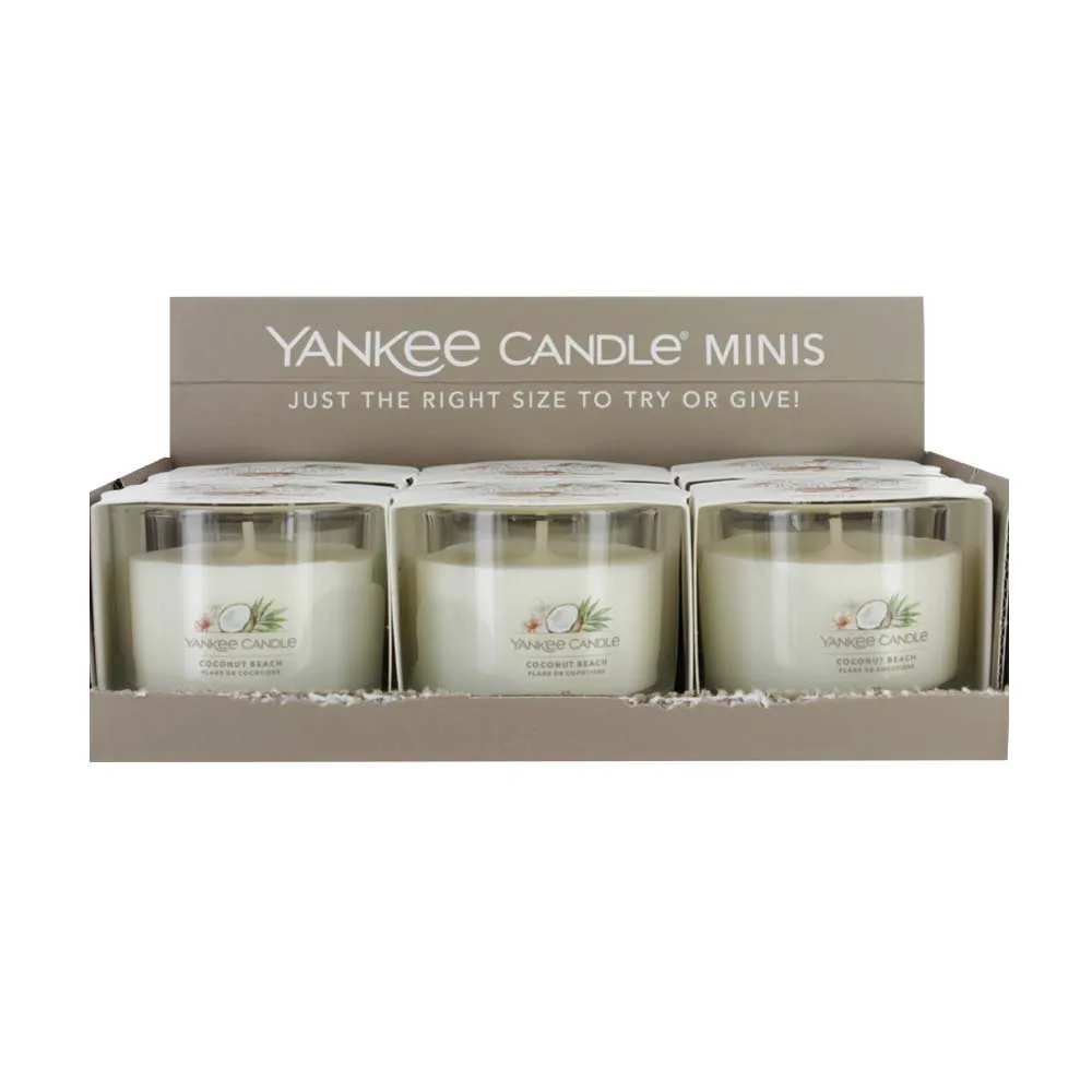 YANKEE VOTIVE CANDLE COCONUT BEACH 37g x6