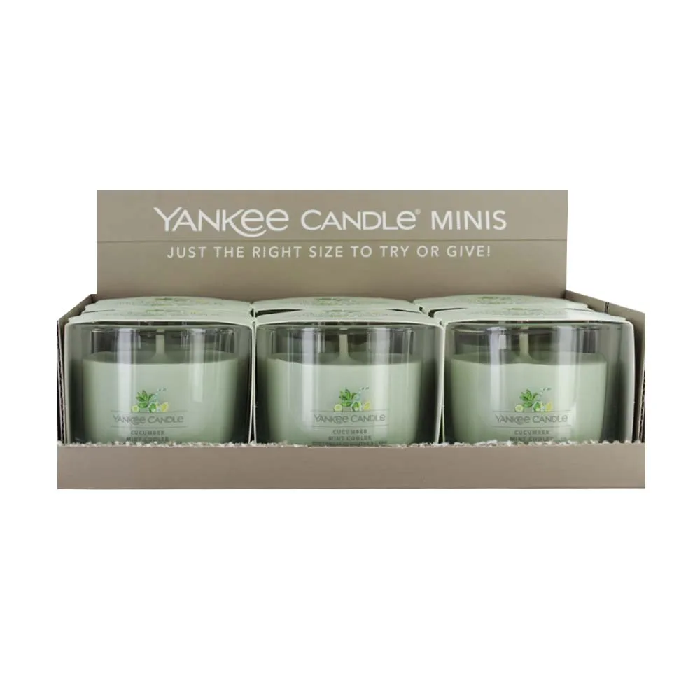 YANKEE VOTIVE CANDLE CUCUMBER MINT COOLER 37g x6