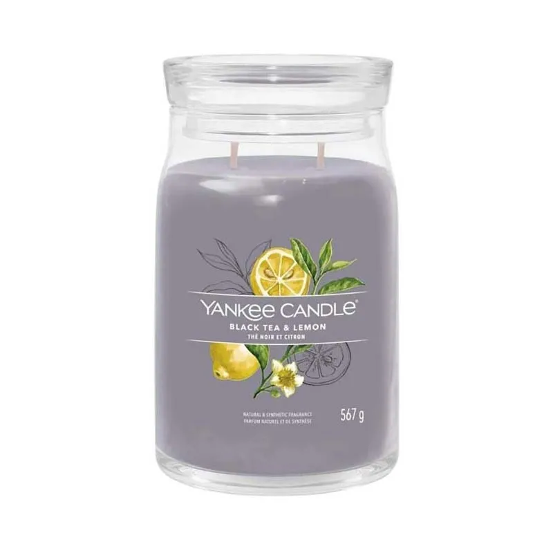 YANKEE SIGNATURE BLACK TEA & LEMON 567g CANDLE x4