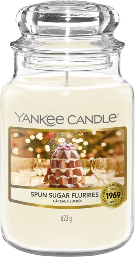 YANKEE SPUN SUGAR FLURRIES CANDLE JAR 623g x6