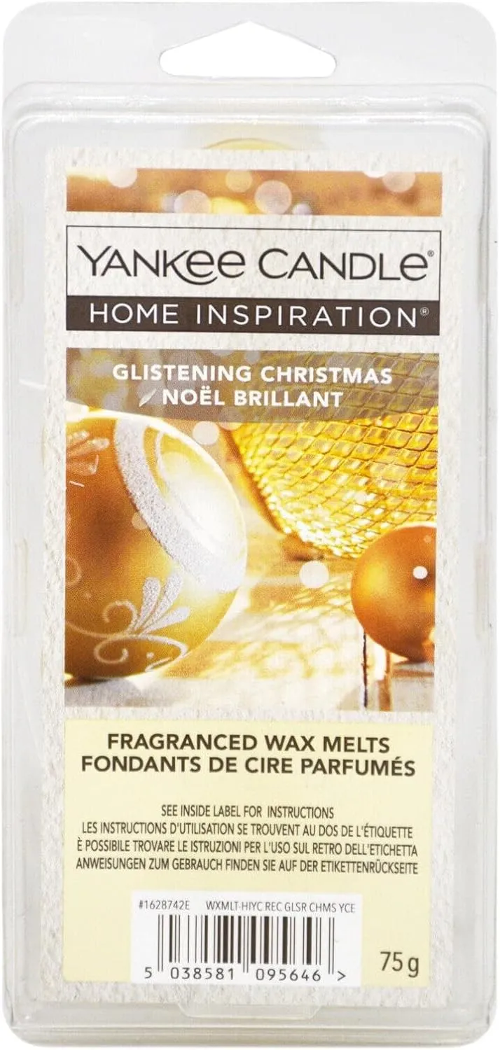 YANKEE WAX MELTS 75g GLISTENING CHRISTMAS x5