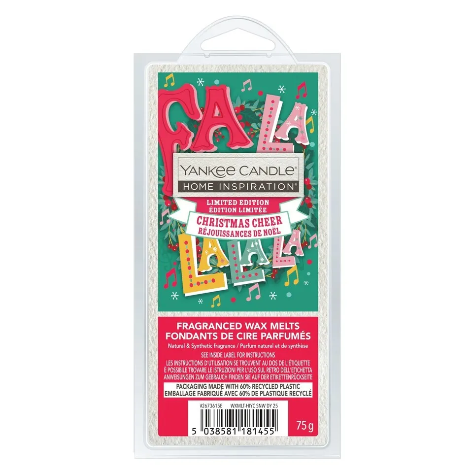 YANKEE WAX MELTS 75g CHRISTMAS CHEER x5