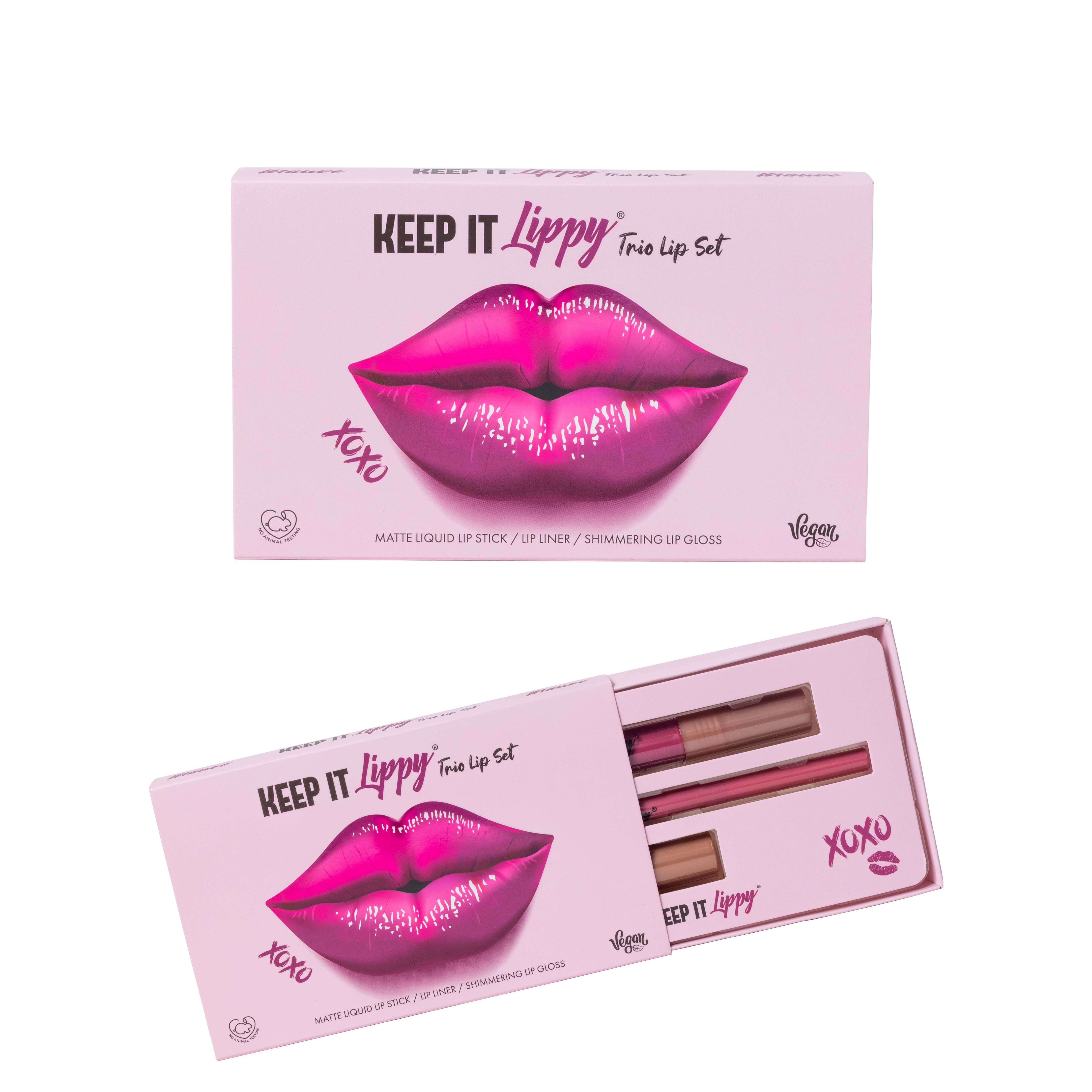 KEEP IT LIPPY TRIO SET MAUVE