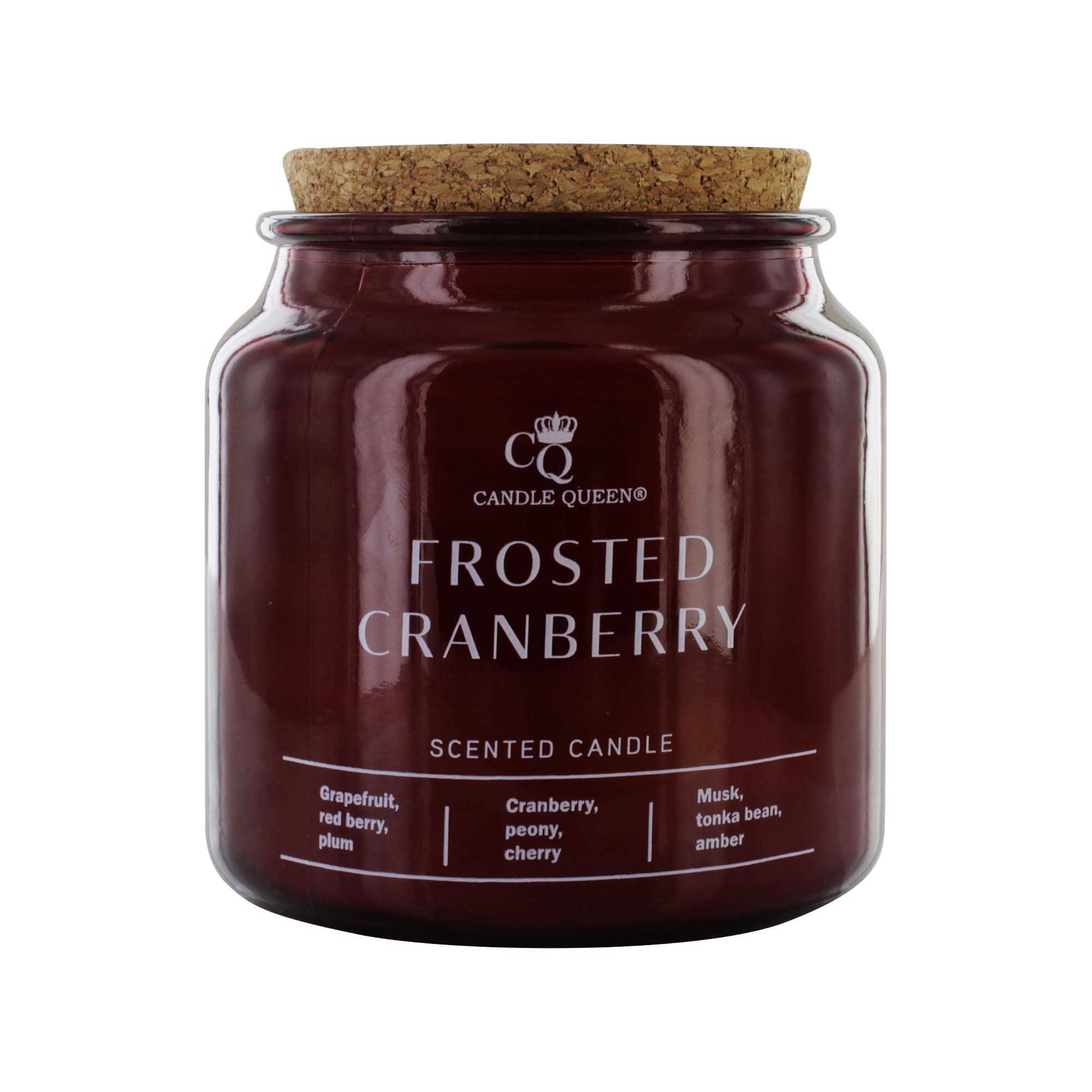 CANDLEQUEEN FROSTED CRANBERRIES LUXURY CANDLE 390g