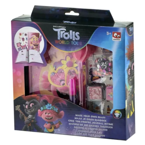 10894 TROLLS MAKE YOUR OWN DIARY SET