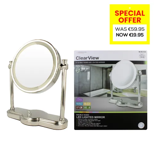 CLEAR VIEW 8" LED MAKE UP MIRROR MLMIR109***special 26