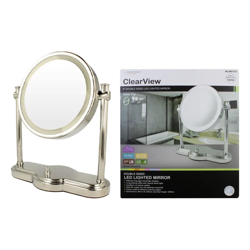 CLEAR VIEW 8" LED MAKE UP MIRROR MLMIR109