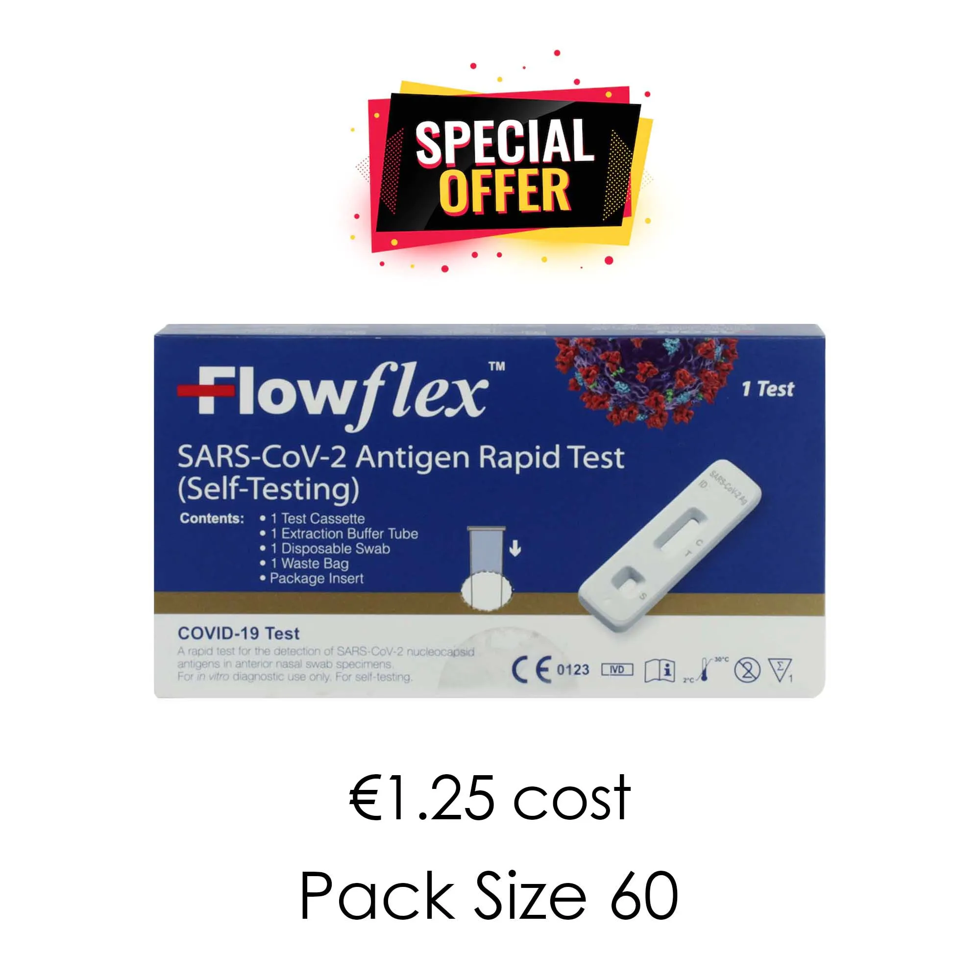 FLOWFLEX (COVID)ANTIGEN RAPID TEST SINGLES