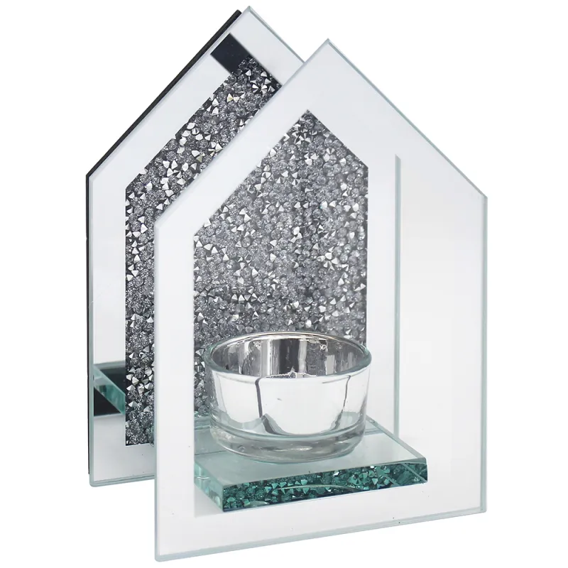 LP49005 HOUSE MIRROR GLASS TEALITE HOLDER