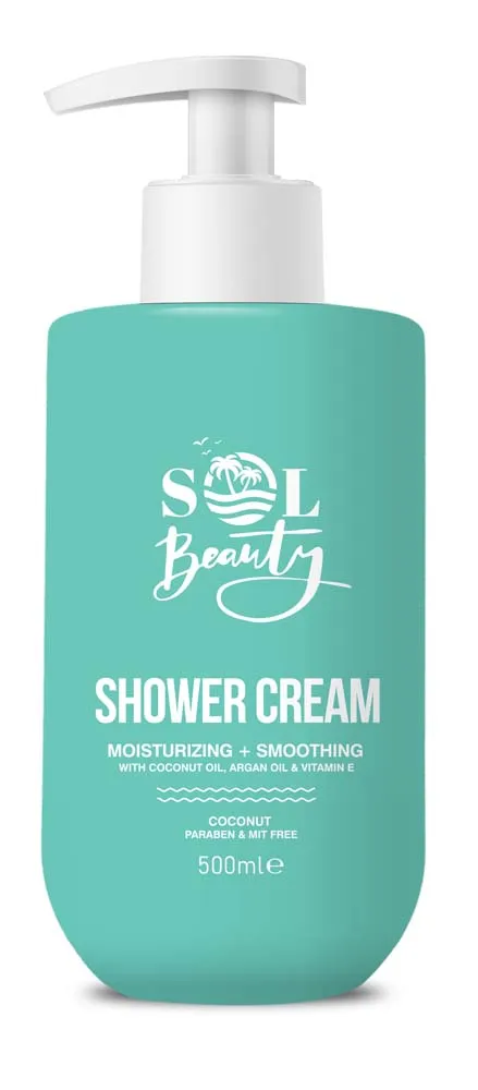 SOL BEAUTY COCONUT SHOWER CREAM 500ml x 8