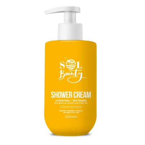 SOL BEAUTY SALTED CARAMEL VANILLA SHOWER CREAM 500ml
