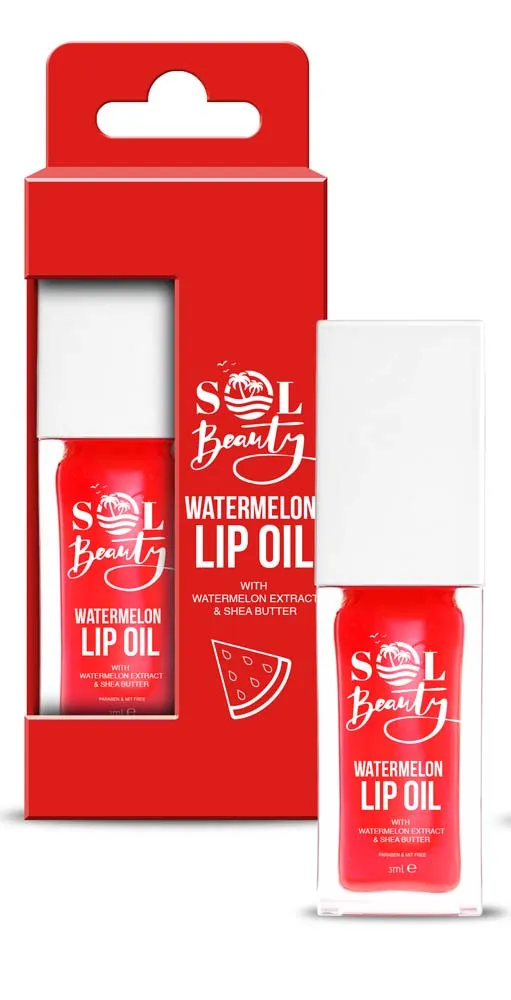 SOL BEAUTY WATERMELON LIP OIL 3g x 8