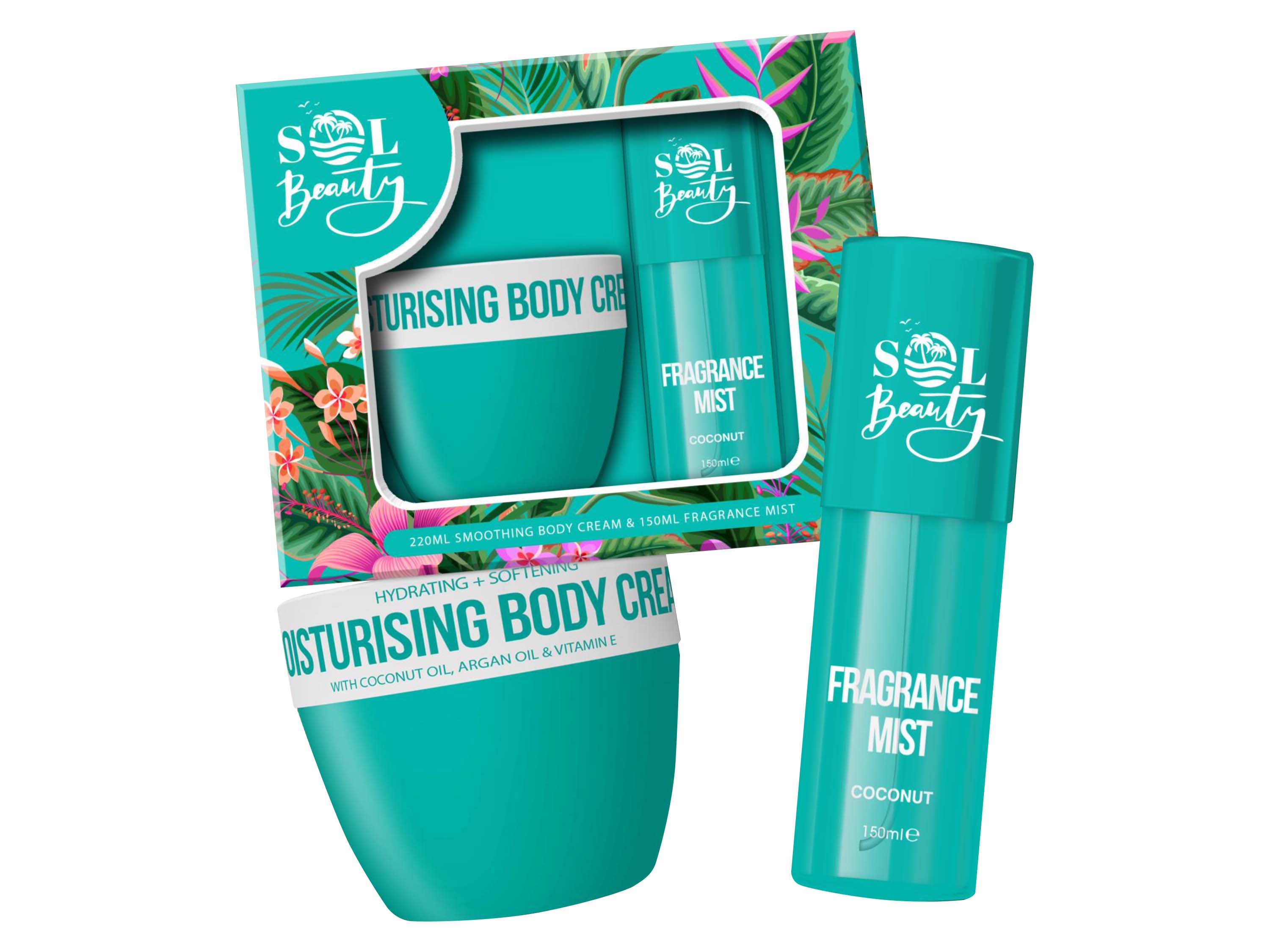 SOL BEAUTY COCONUT MIST & BODY CREAM SET