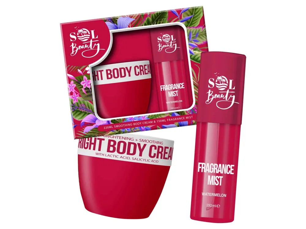 SOL BEAUTY WATERMELON MIST & BODY CREAM SET