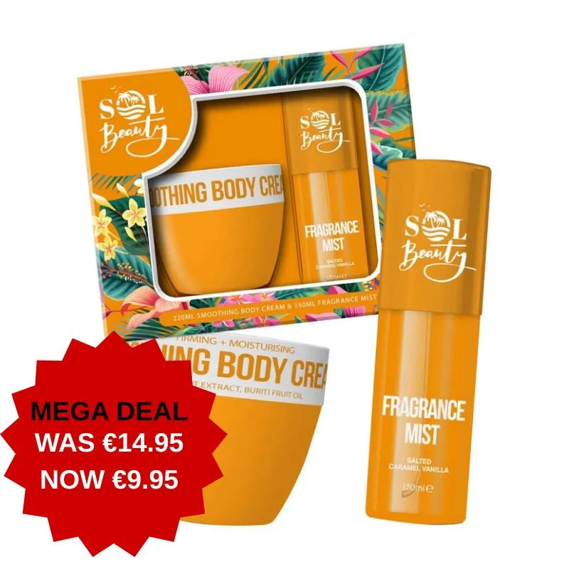 SOL BEAUTY SALTED CARAMEL VANILLA MIST & BODY CREAM