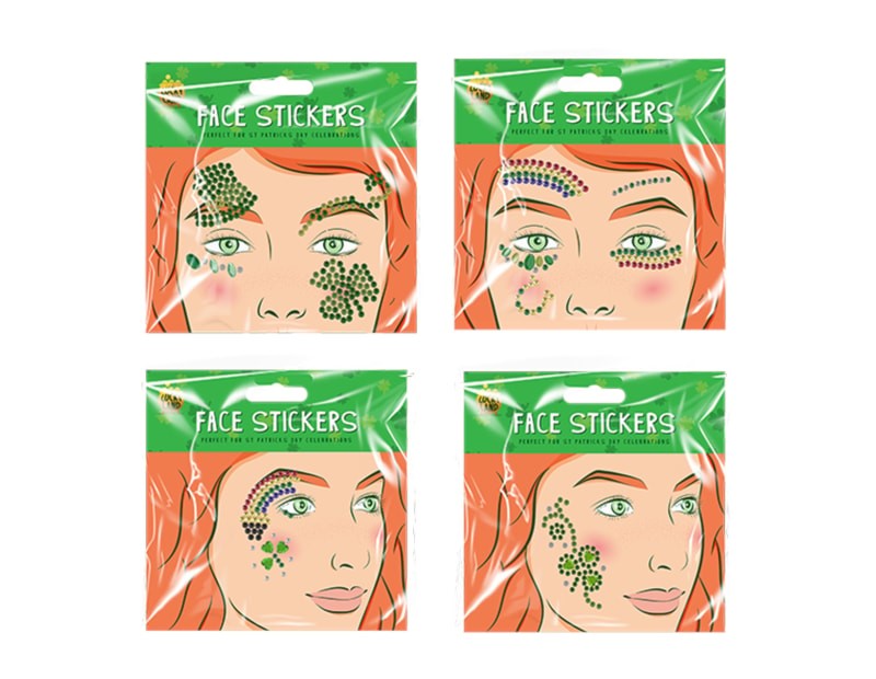 PAT11180 PADDYS DAY FACE STICKERS