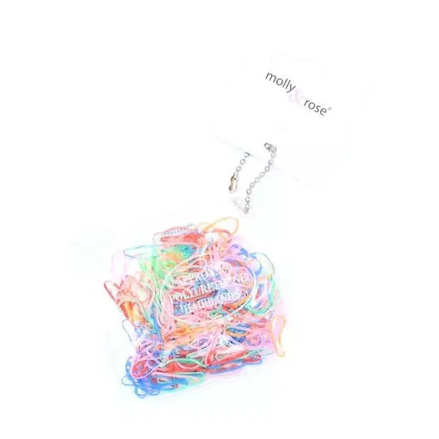 4072 molly & rose coloured 250 polyurethane hair bands