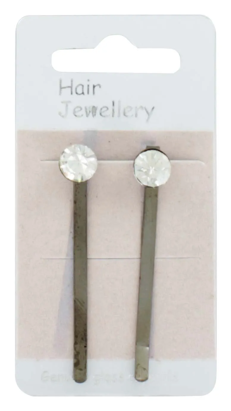 7826 GLASS CRYSTAL BOBBY CLIPS 2s