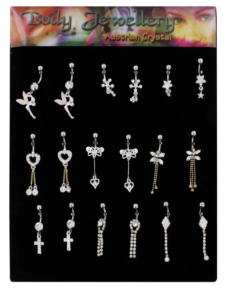 80026 AUSTRIAN BELLY CLIPS X18