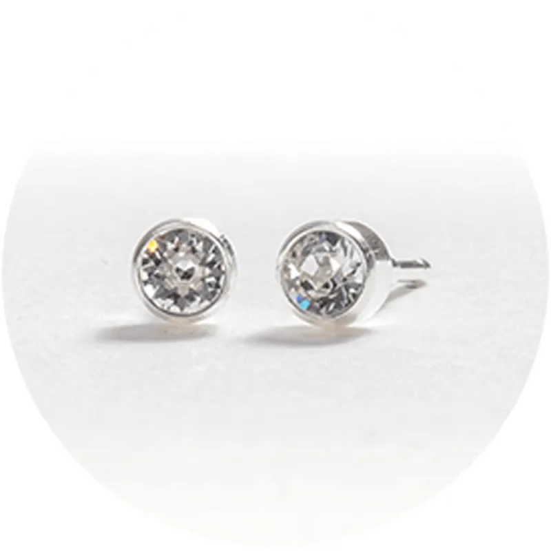 SYSTEM 2000 EAR STUDS SILVER  APRIL X12