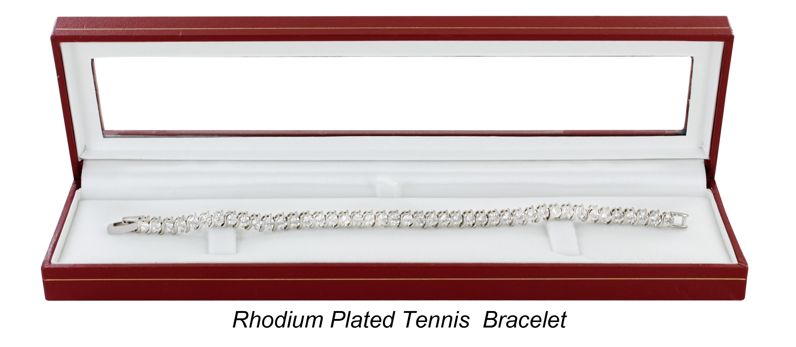 JA4704 RHODIUM PLATED TENNIS B/T