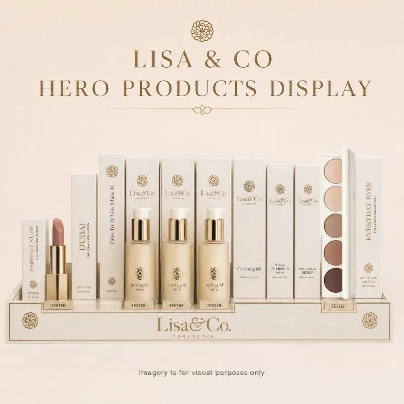 LISA & CO HERO PRODUCTS DISPLAY