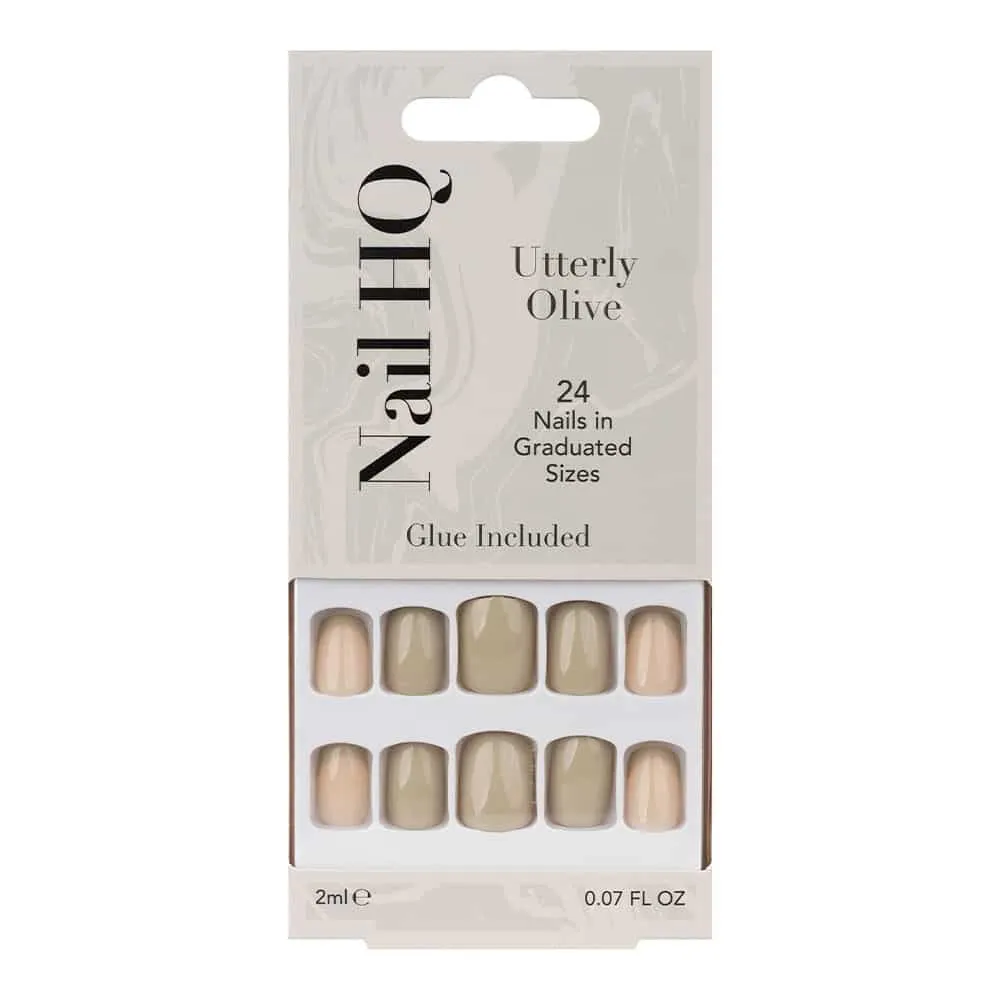NAIL HQ FALSE NAILS UTTERLY OLIVE 80 45 385